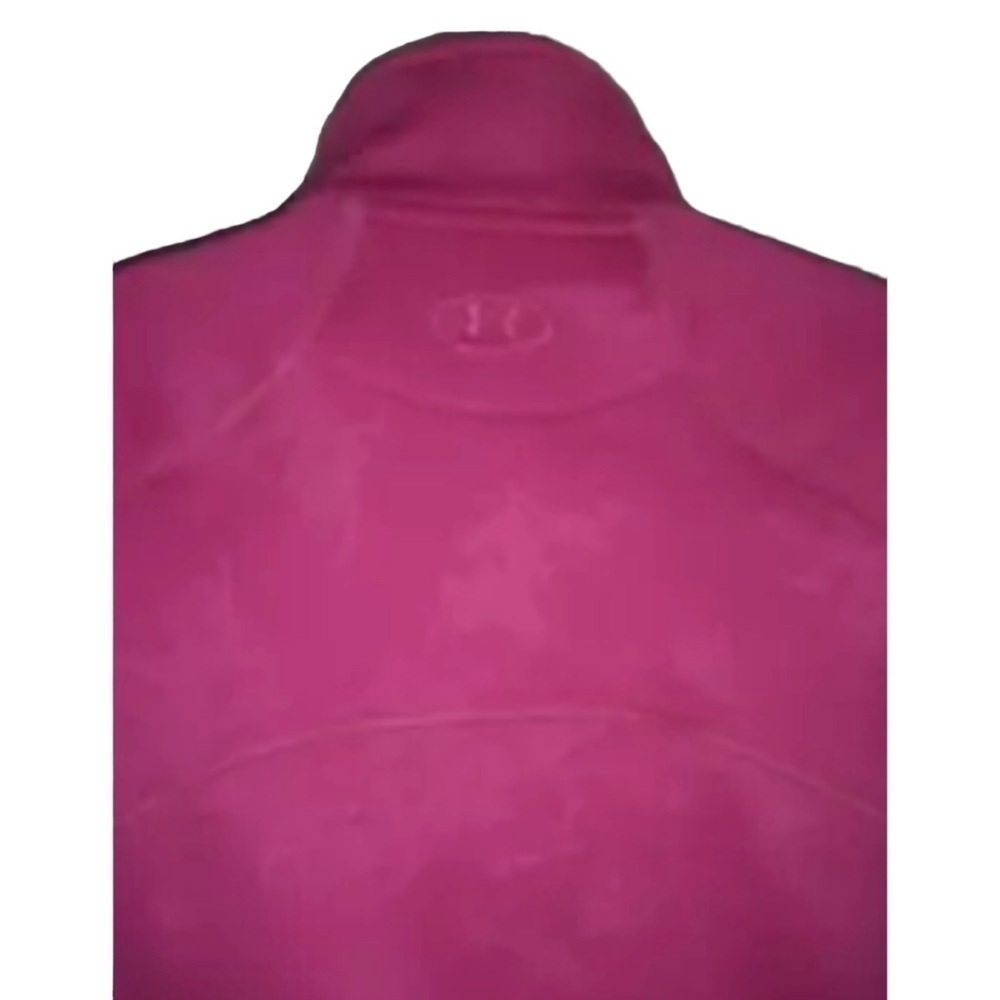 Under Armour Jacket Cold Gear Bright Pink Splatter Barbie Workout Athleisure Gym - Picture 8 of 14